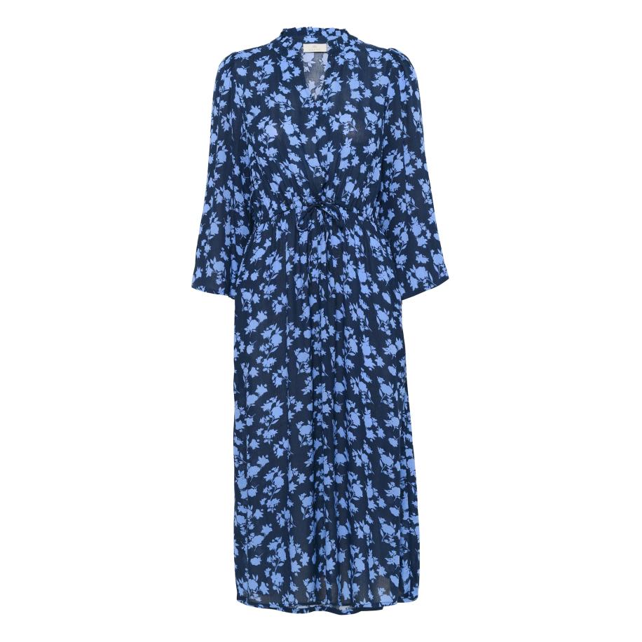 Kaffe Jurk Amber indigo / aqua Blauw