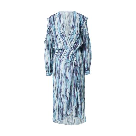 IRO IRO Jurk INIAM navy / azuur / lichtblauw / karamel