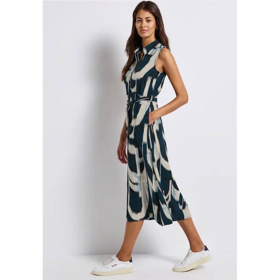 Street One Mouwloze blousejurk Blauw