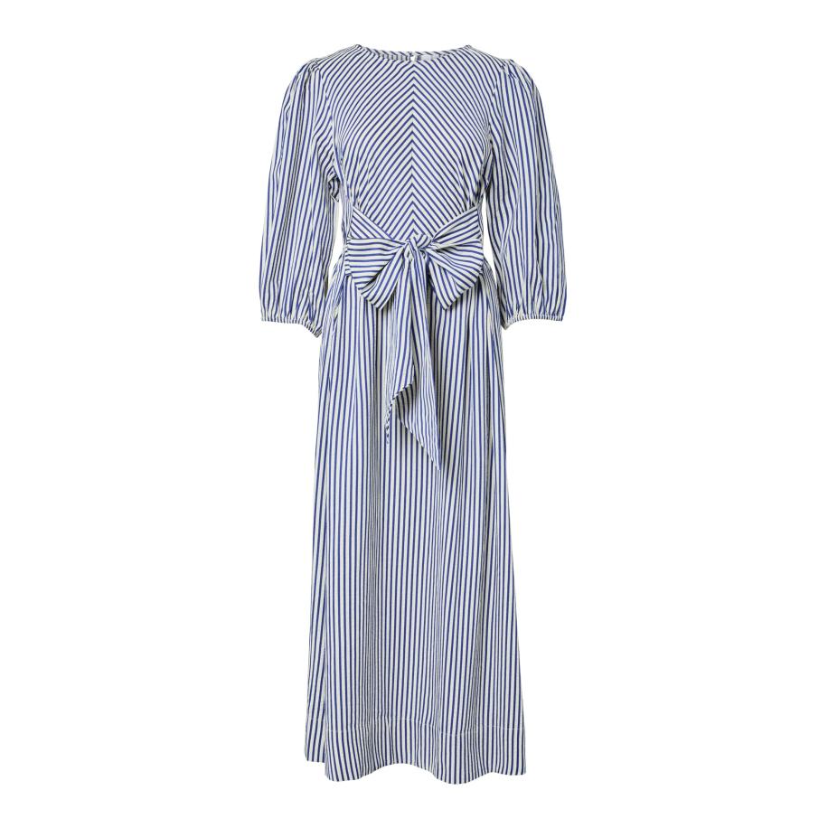 YAS YAS Jurk YASYLVI ecru / blauw -