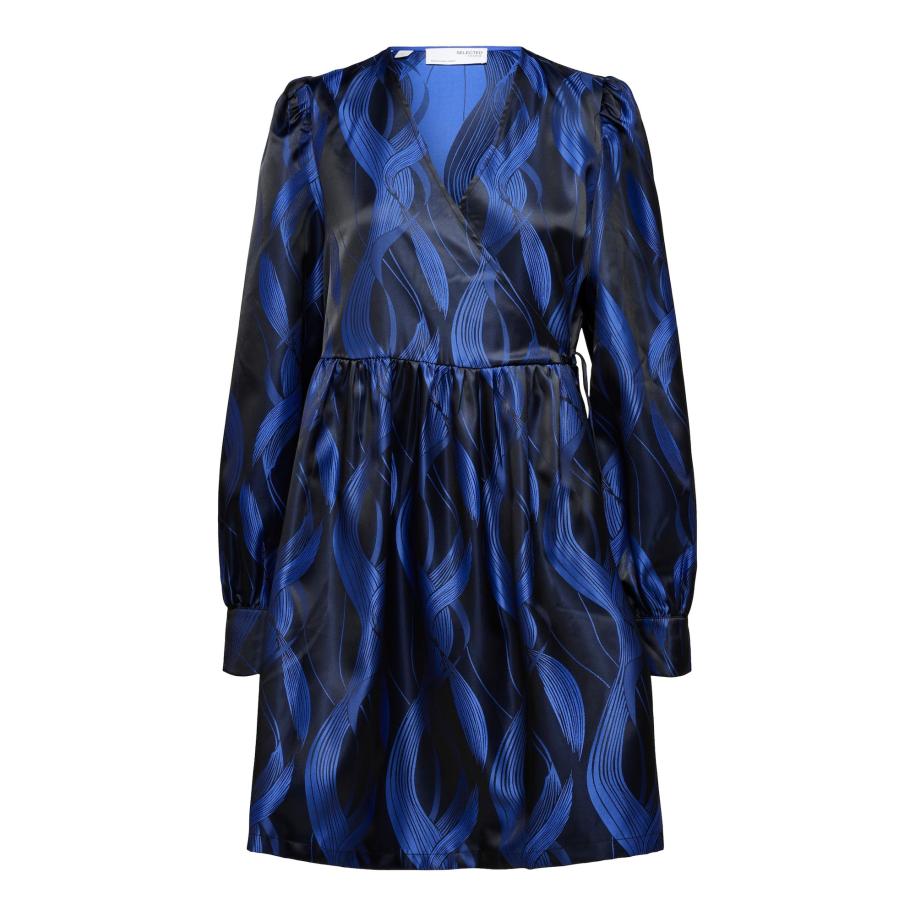 Selected SELECTED Jurk Joella donkerblauw / zwart -