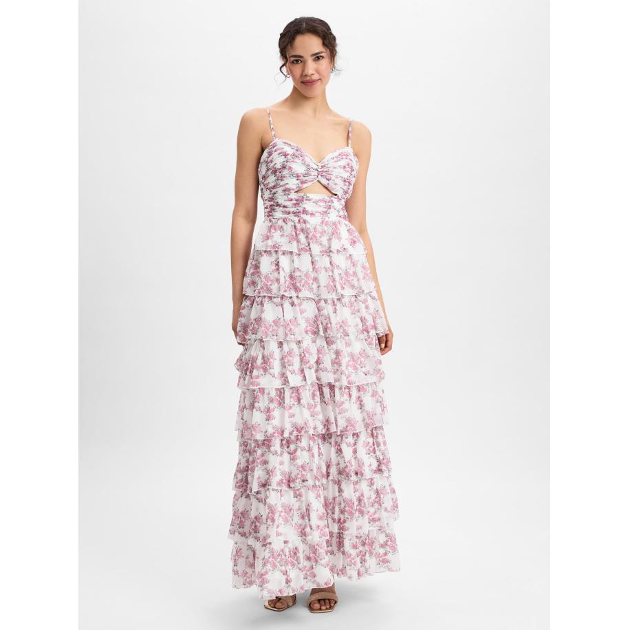 HEY KYLA HEY KYLA Avondjurk oudroze / wit -