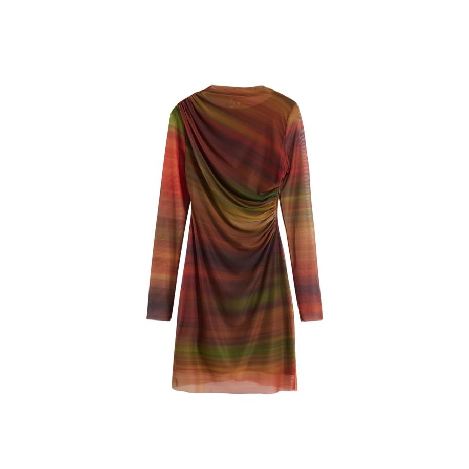 Desigual Desigual Jurk geel / groen / oranje / zwart -