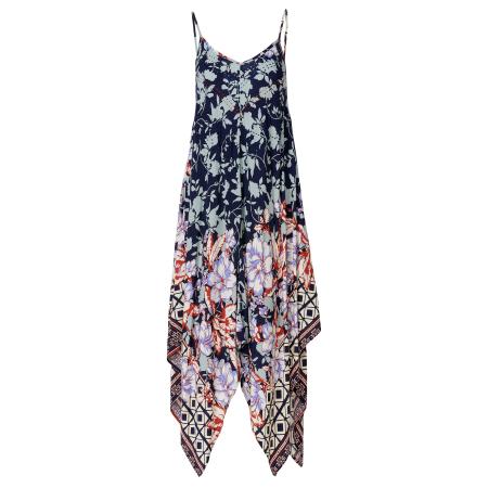 KOROSHI KOROSHI Zomerjurk navy / sering / rood / wit