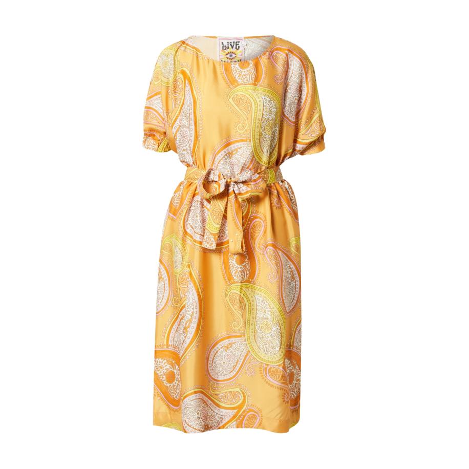 LIEBLINGSSTÜCK LIEBLINGSSTÜCK Jurk Ruba geel / pastellila / oranje / mandarijn / wit -