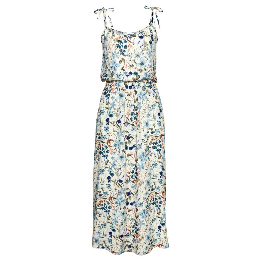 Buffalo BUFFALO Zomerjurk crème / lichtblauw / groen / oranje -