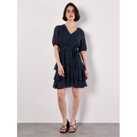 Apricot Apricot Jurk navy / zilver