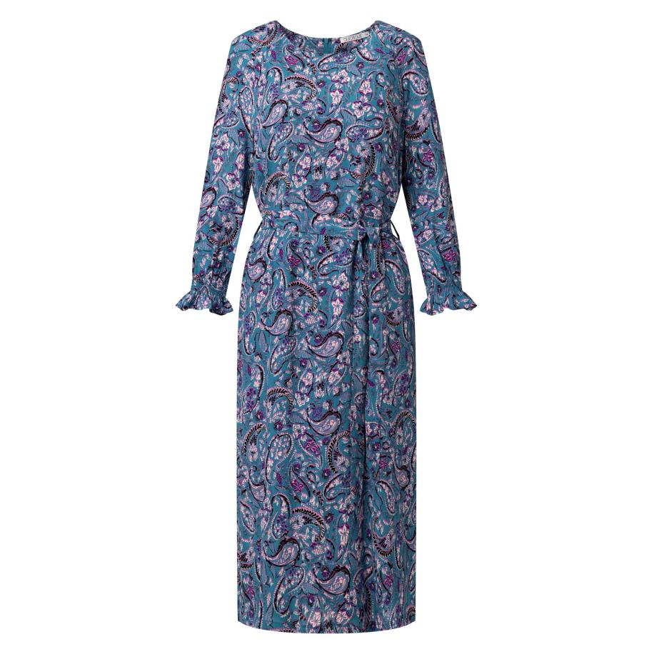 Quiosque Quiosque Jurk duifblauw / gemengde kleuren -