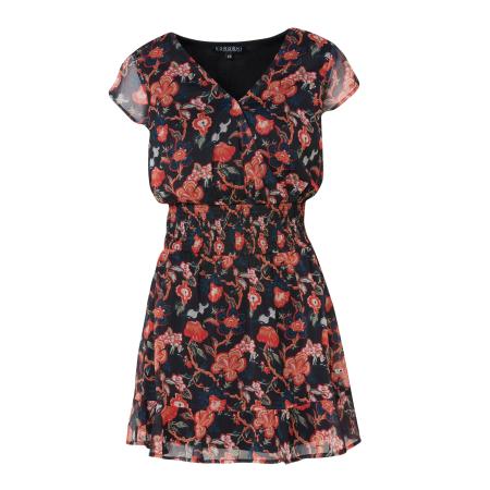 KOROSHI KOROSHI Zomerjurk donkerblauw / rood / wit