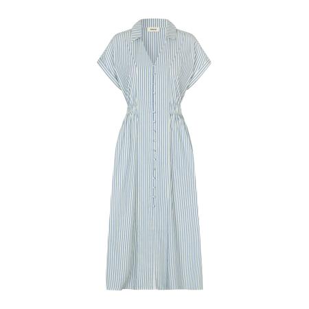 Modström modström Blousejurk Nikko blauw / wit