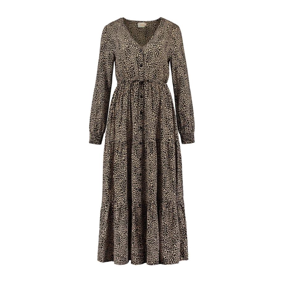 Shiwi Shiwi Blousejurk AZORES beige / zwart -