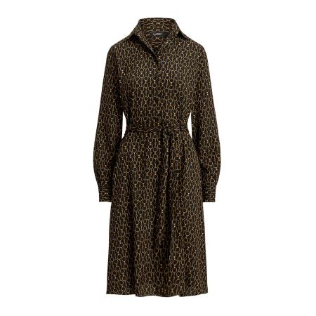 Lauren Ralph Lauren Lauren Ralph Lauren Blousejurk KARALYNN goudgeel / zwart