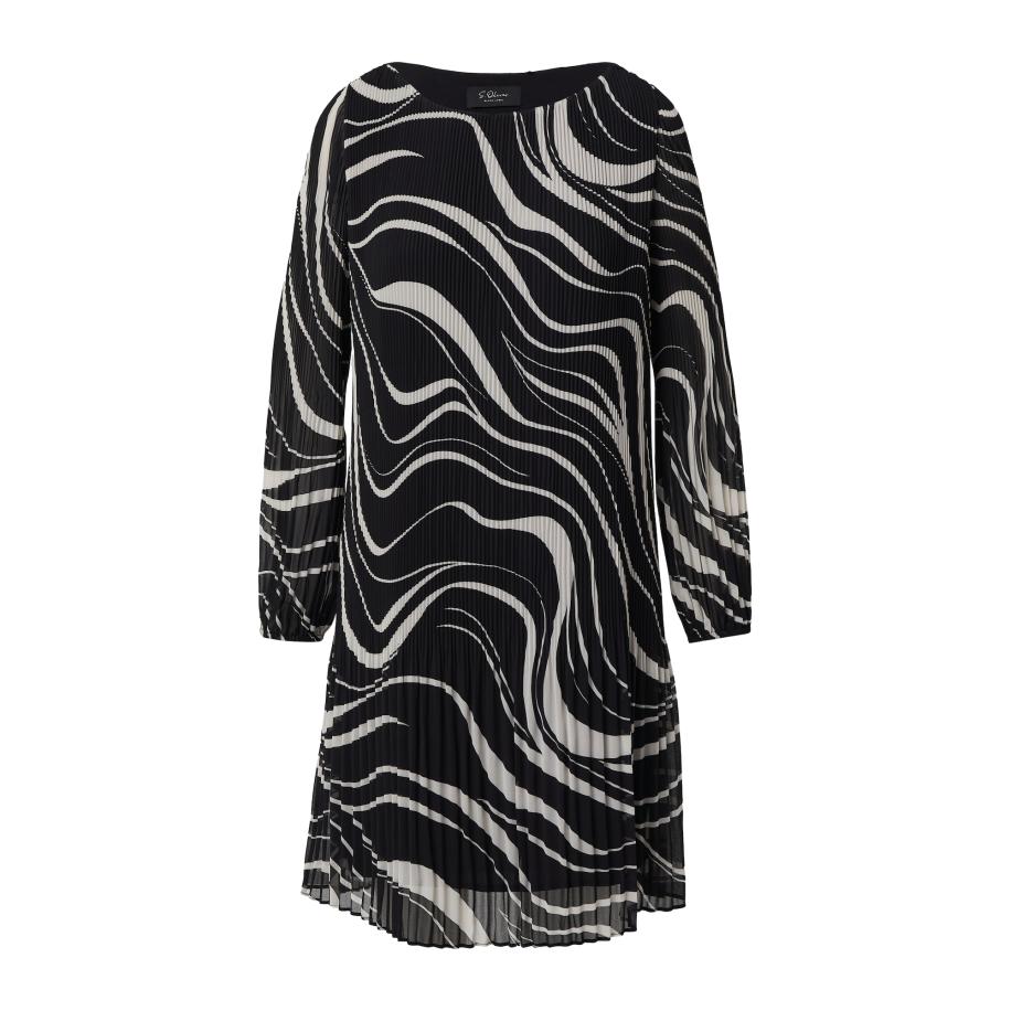 s.Oliver BLACK LABEL s.Oliver BLACK LABEL Cocktailjurk zwart / offwhite -