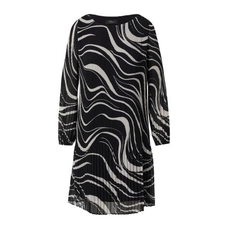 s.Oliver BLACK LABEL Cocktailjurk zwart / offwhite