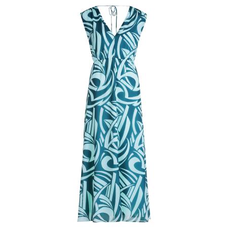 Betty & Co Betty & Co Jurk cyaan blauw / mintgroen