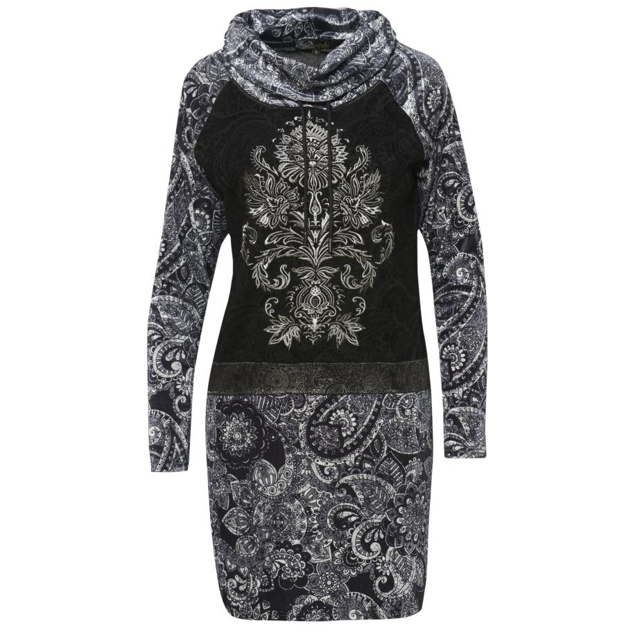 KOROSHI KOROSHI Jurk zwart / wit -