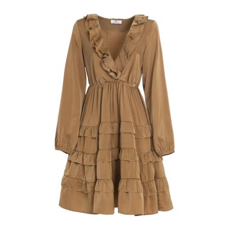 Influencer Influencer Jurk Valance karamel