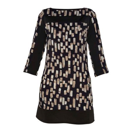 TOOche TOOche Cocktailjurk Artist ivoor / chamois / zwart