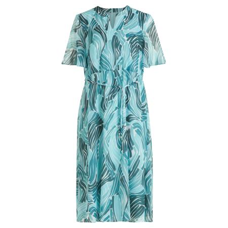 Betty & Co Betty & Co Jurk turquoise / cyaan blauw