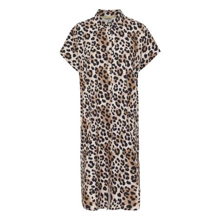 Culture CULTURE Blousejurk beige / karamel / zwart