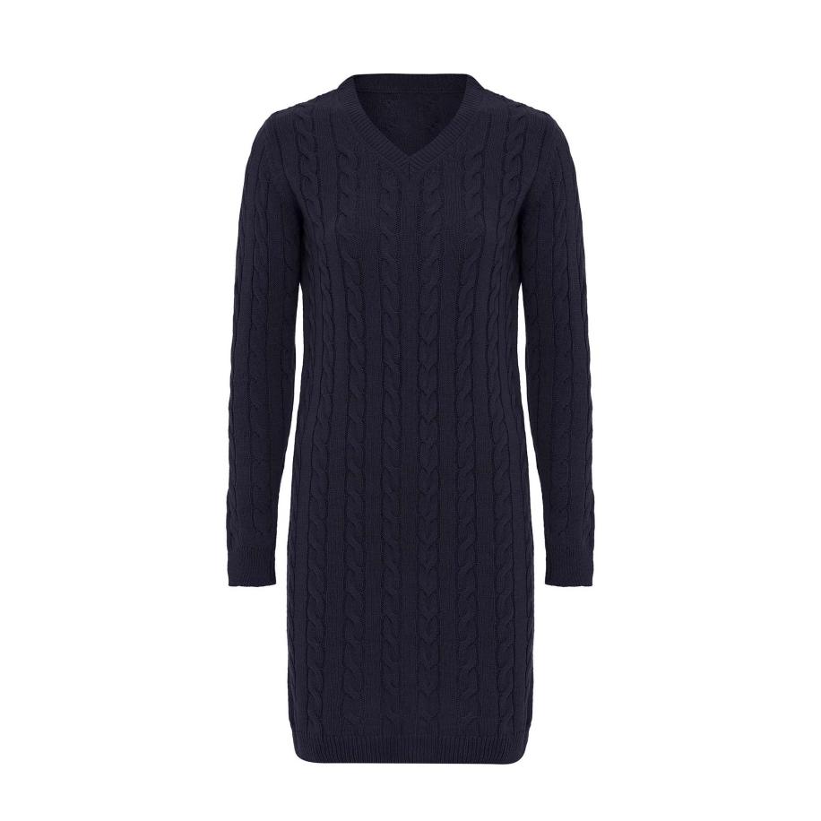 Moxx Paris Moxx Paris Gebreide jurk zwart -