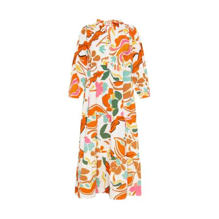 FELIPA FELIPA Jurk Festival geel / oranje / lichtroze / wit