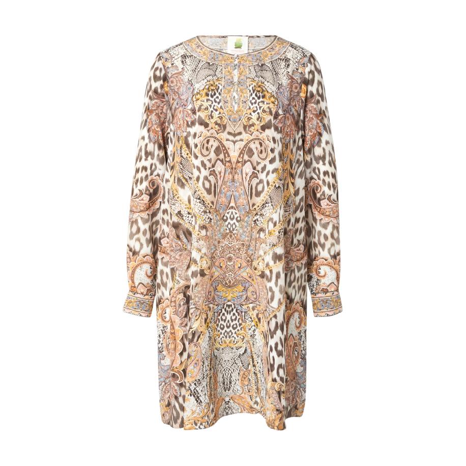 PRINCESS GOES HOLLYWOOD PRINCESS GOES HOLLYWOOD Jurk nude / lichtbeige / chocoladebruin / goudgeel -