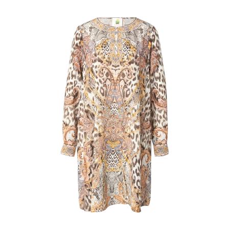 PRINCESS GOES HOLLYWOOD PRINCESS GOES HOLLYWOOD Jurk nude / lichtbeige / chocoladebruin / goudgeel