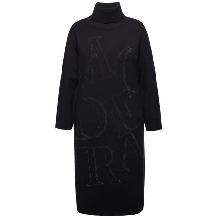 Ulla Popken Ulla Popken Gebreide jurk zwart