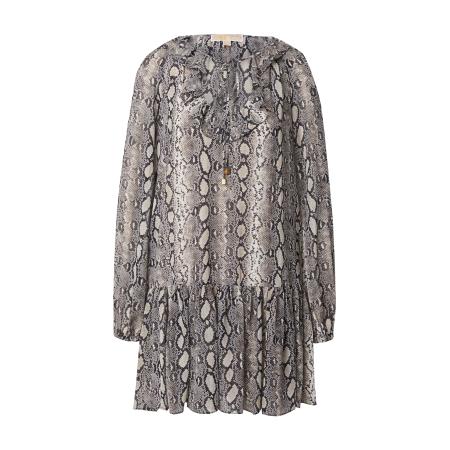 Michael Kors MICHAEL Michael Kors Jurk ecru / donkerbruin / grijs