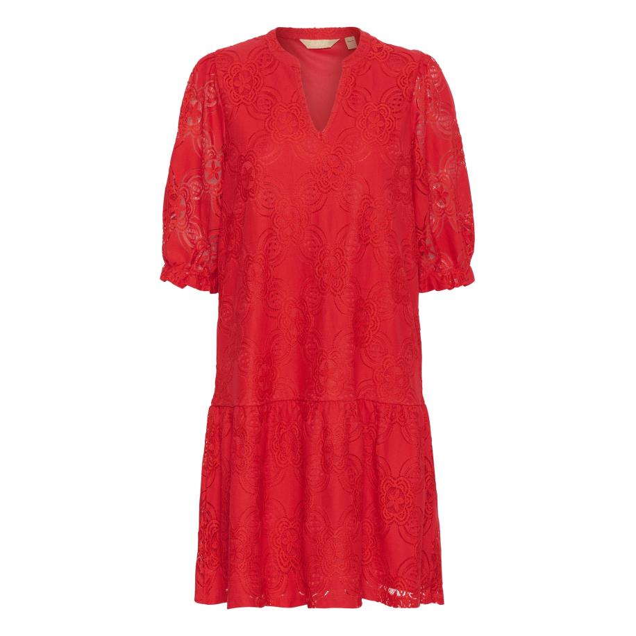 Culture CULTURE Jurk watermeloen rood -