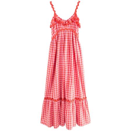 Next Next Jurk rood / wit