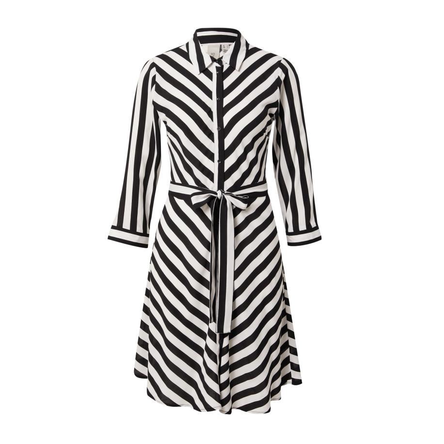 YAS YAS Blousejurk YASSavanna zwart / wit -