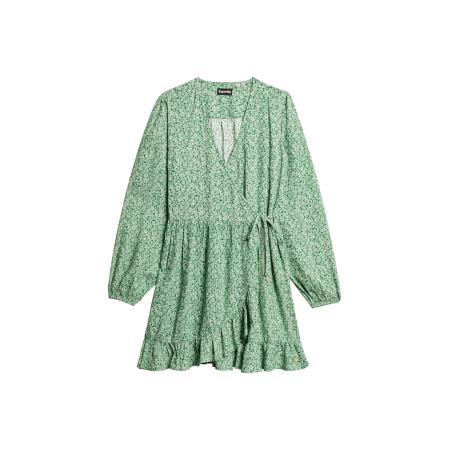 Superdry Jurk ecru / groen gemêleerd