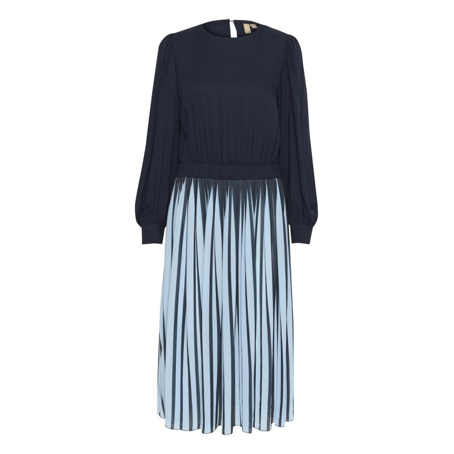 Culture CULTURE Jurk Carly nachtblauw / lichtblauw -