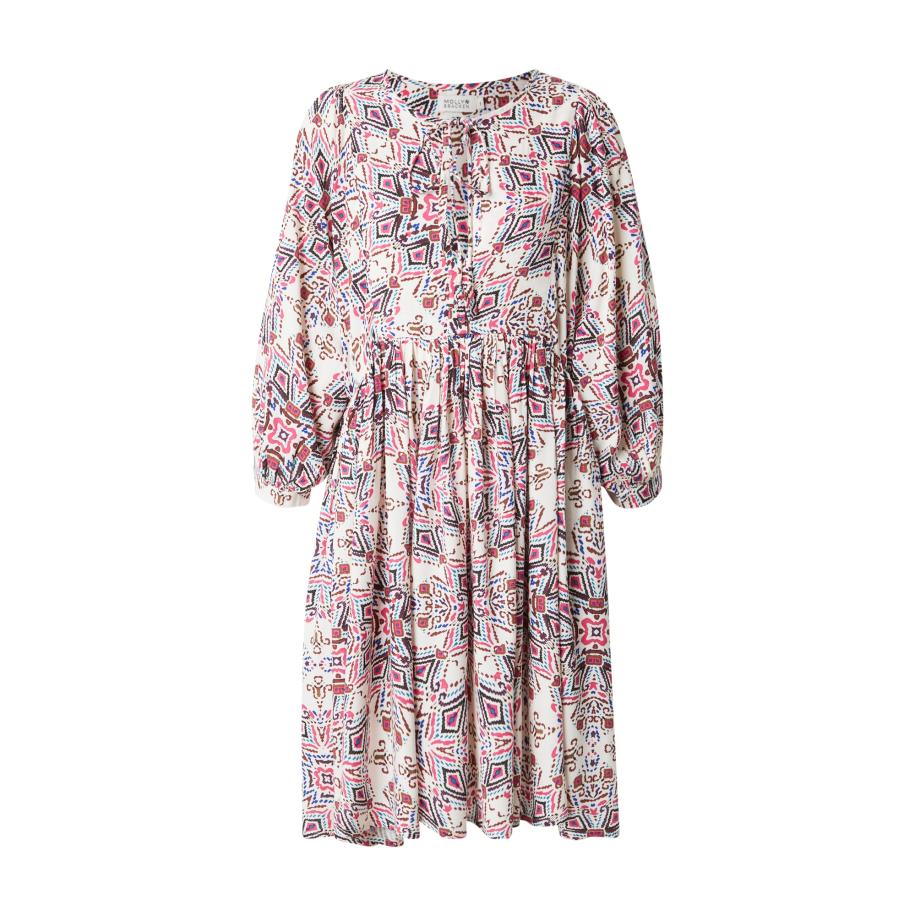 Molly Bracken Molly BRACKEN Jurk taupe / blauw / donkerroze / zwart -