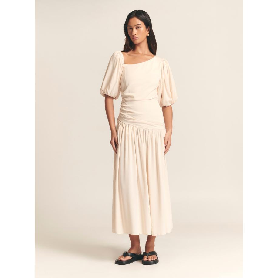 St MRLO St MRLO Jurk Joie lichtbeige -