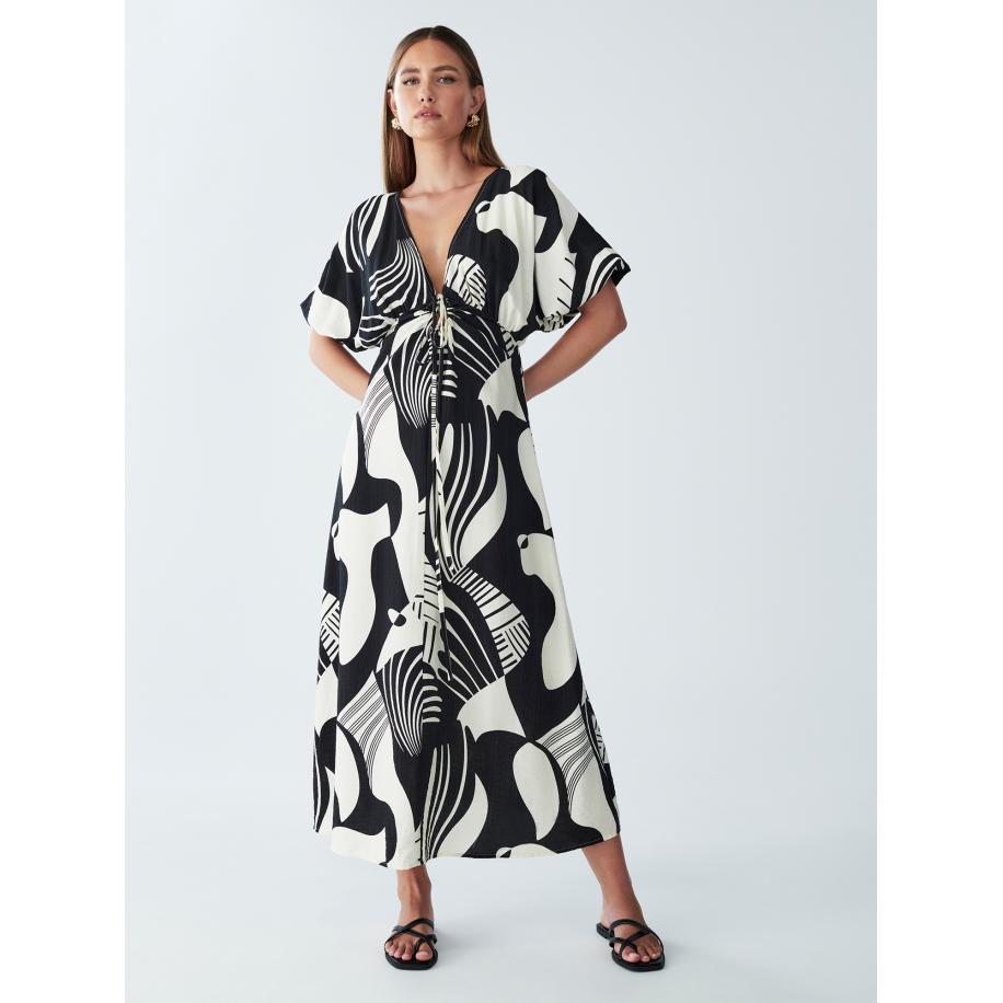 St MRLO Zomerjurk Blossom zwart / wit Zwart