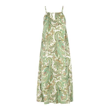 ebeeza ebeeza Jurk lichtgroen / donkeroranje / wit