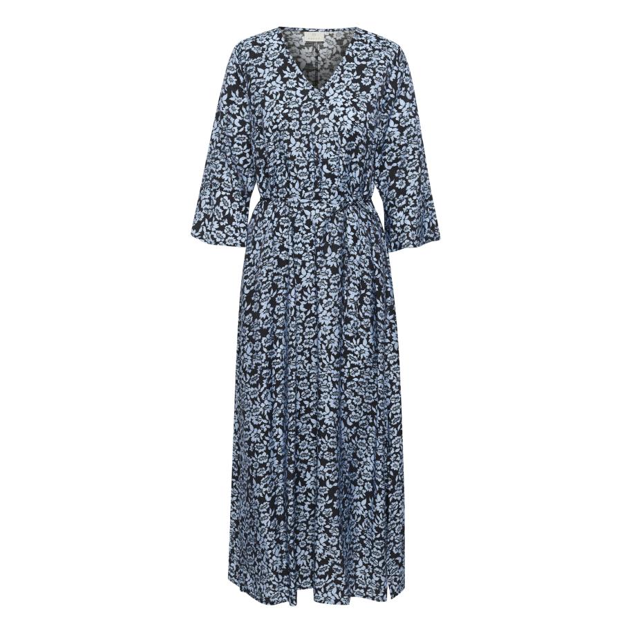 Kaffe Kaffe Jurk KAamanda donkerblauw / zwart / wit -