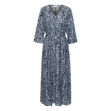 Kaffe Kaffe Jurk KAamanda donkerblauw / zwart / wit