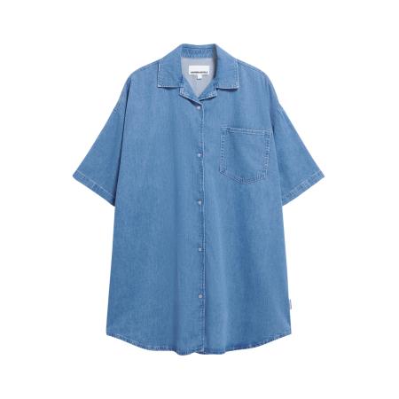Armedangels ARMEDANGELS Blousejurk TAMIKAA blauw denim
