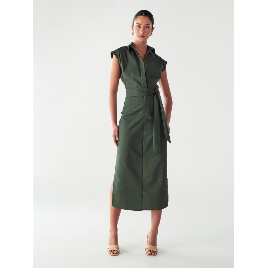 Willa Willa Blousejurk LAURENCE groen -
