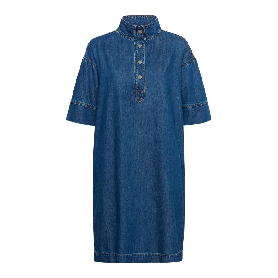 My Essential Wardrobe My Essential Wardrobe Blousejurk Hilma blauw denim -