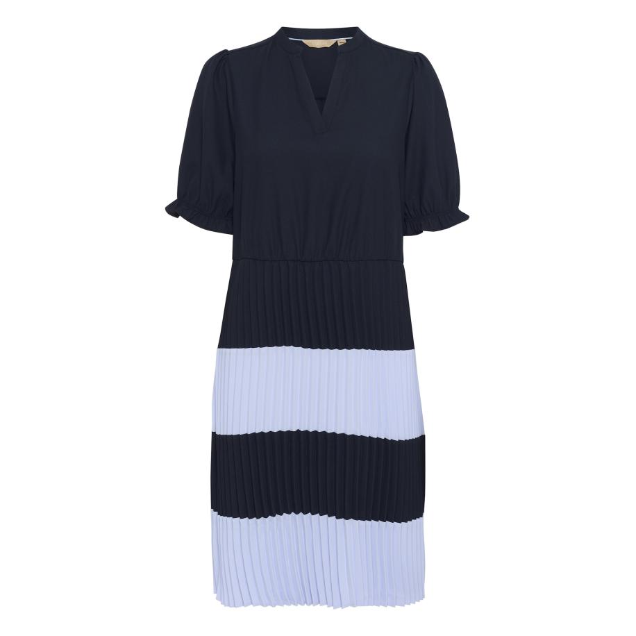 Culture CULTURE Jurk Betty navy / lichtblauw -