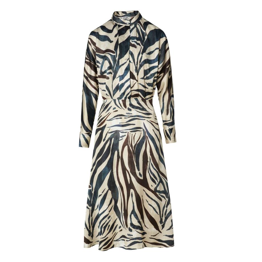 Salsa Salsa Jeans Jurk blauw / bruin / wit -