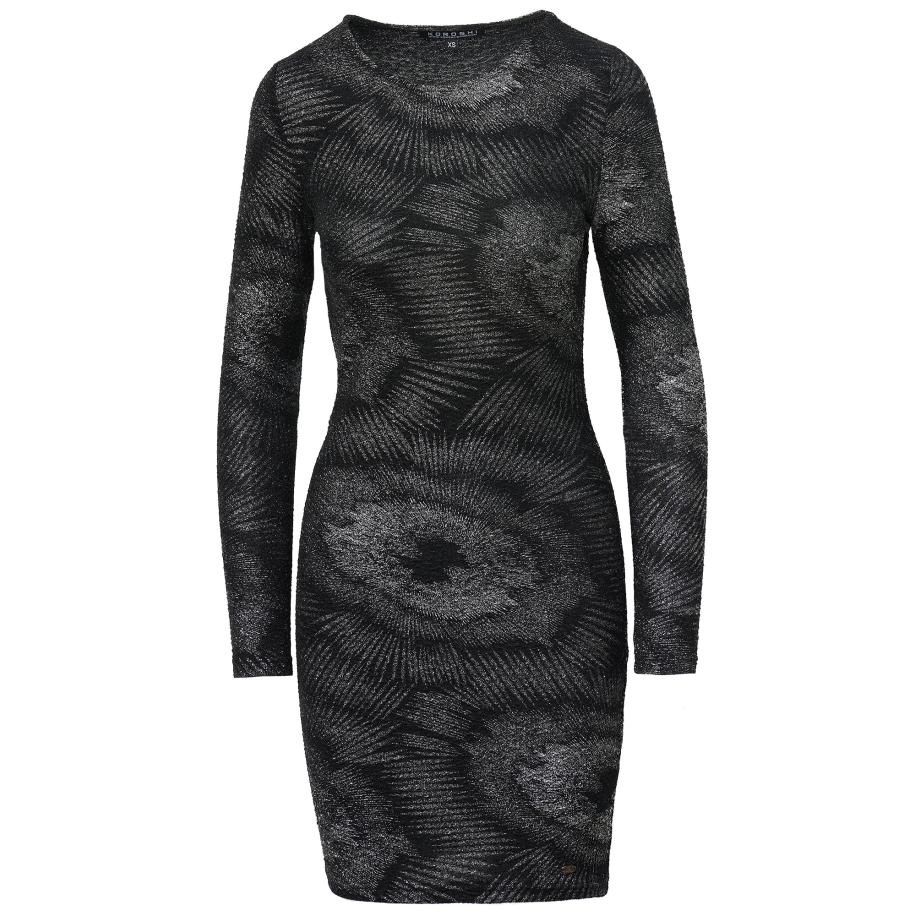 KOROSHI KOROSHI Jurk grijs / zwart -