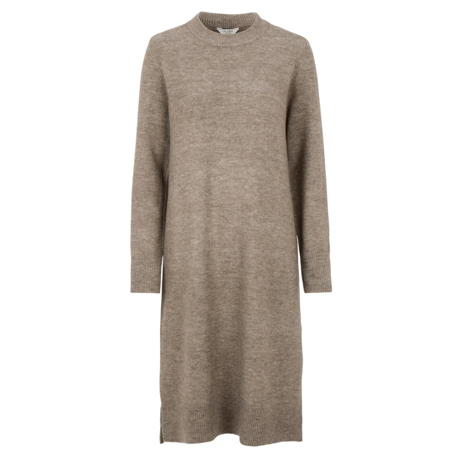 Cellbes of Sweden Gebreide jurk greige / lichtgrijs Grijs