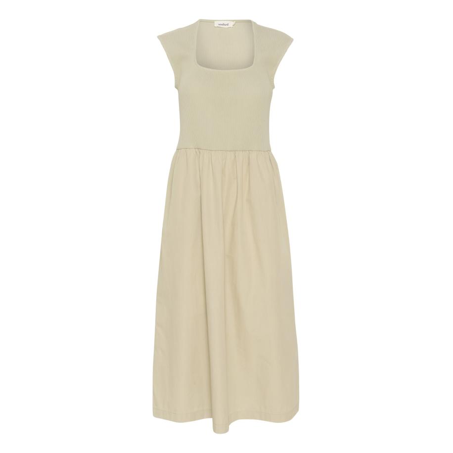 Soaked in Luxury SOAKED IN LUXURY Jurk Simone olijfgroen -