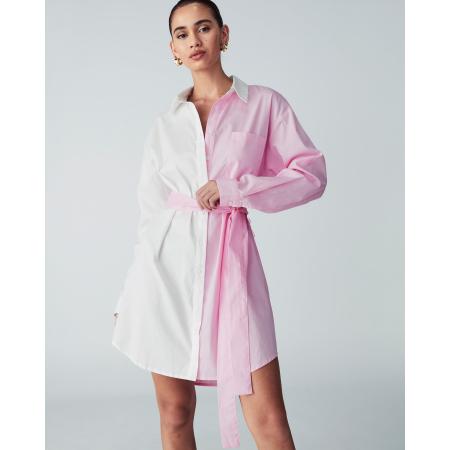 St MRLO Blousejurk Neue pink / wit